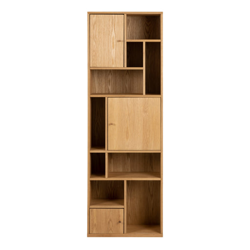 Rangoon 3 Door Bookcase in Oak – image 2