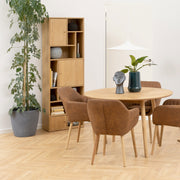 Rangoon 3 Door Bookcase in Oak – image 5