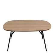Caracas Square Coffee Table in Oak and Matt Black – image 2
