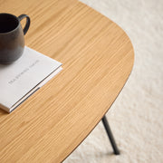 Caracas Square Coffee Table in Oak and Matt Black – image 4