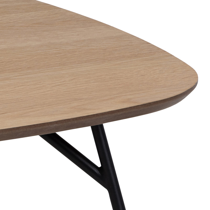 Caracas Square Coffee Table in Oak and Matt Black – image 6