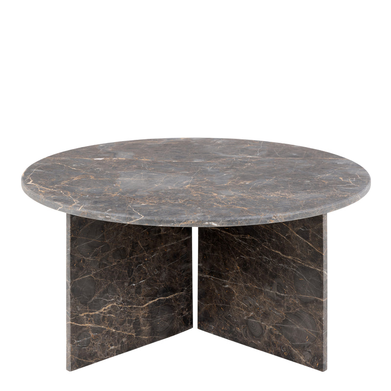 Vega Round Coffee Table with Top – Marron – image 2