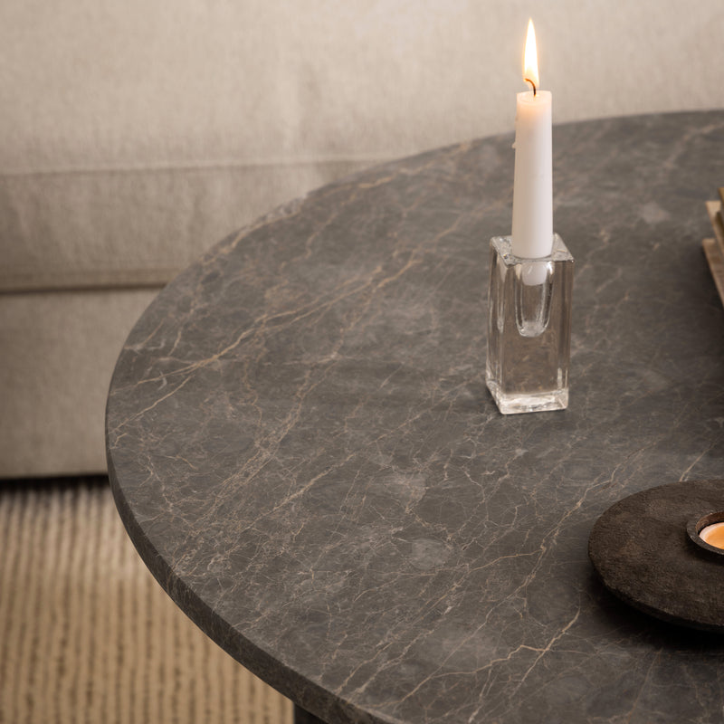 Vega Round Coffee Table with Top – Marron – image 5