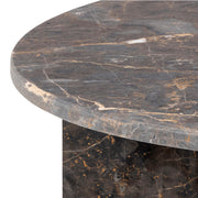 Vega Round Coffee Table with Top – Marron – image 7