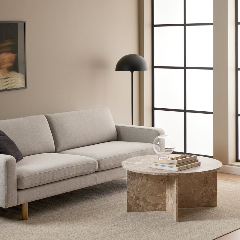 Vega Round Coffee Table with Top – Brown – image 3
