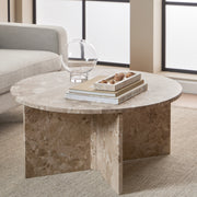 Vega Round Coffee Table with Top – Brown – image 4