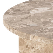 Vega Round Coffee Table with Top – Brown – image 7