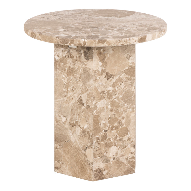Naxos Round Side Table – Brown – image 1