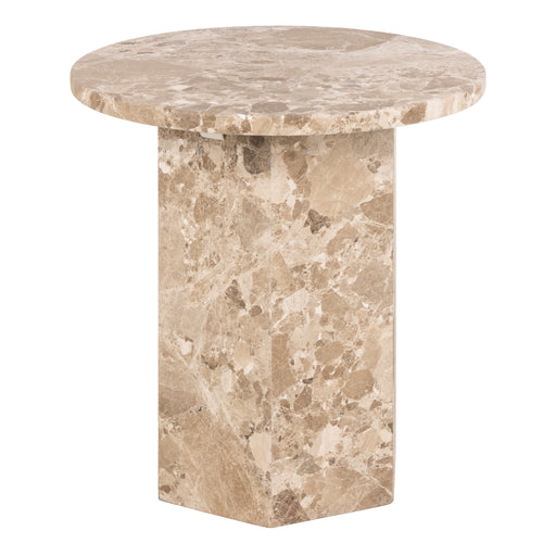 Naxos Round Side Table – Brown – image 1