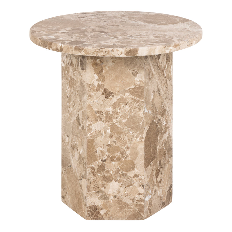 Naxos Round Side Table – Brown – image 2