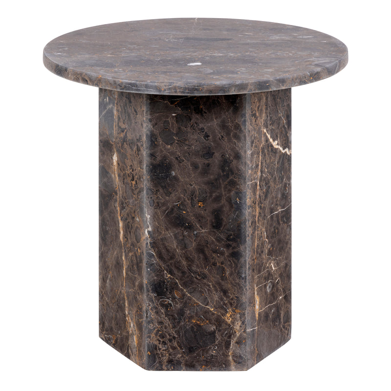 Naxos Round Side Table – Marron – image 2