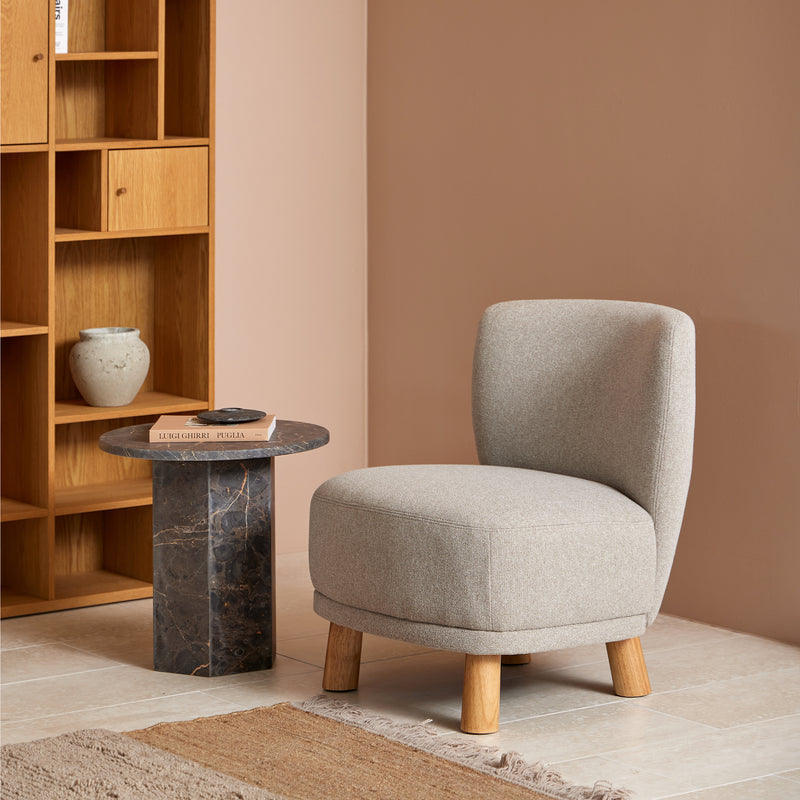 Naxos Round Side Table – Marron – image 3