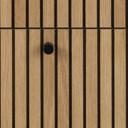 Albany Chest of 3 Drawers in Oak/Black Legs – image 8