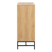 Albany Chest of 4 Drawers in Oak/Black Legs – image 3