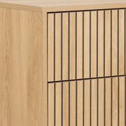 Albany Chest of 4 Drawers in Oak/Black Legs – image 7