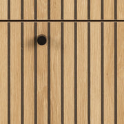 Albany Chest of 4 Drawers in Oak/Black Legs – image 8