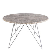 Prunus Round Coffee Table with Grey-Brown Marble Top – image 2