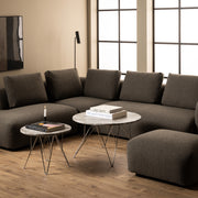 Prunus Round Coffee Table with Grey-Brown Marble Top – image 3