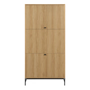 Albany Wardrobe 4 Doors in Black/Oak – image 2