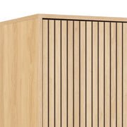 Albany Wardrobe 4 Doors in Black/Oak – image 9