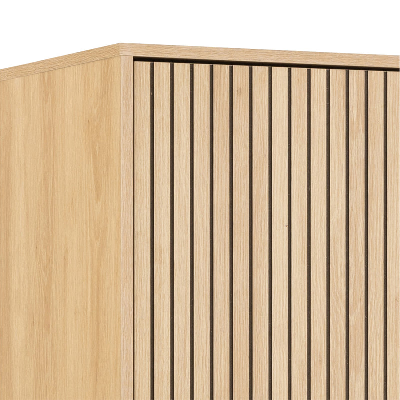 Albany Wardrobe 4 Doors in Black/Oak – image 9