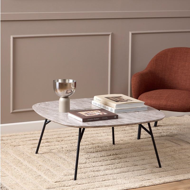 Caracas Coffee Table with Grey Marble Effect – image 3
