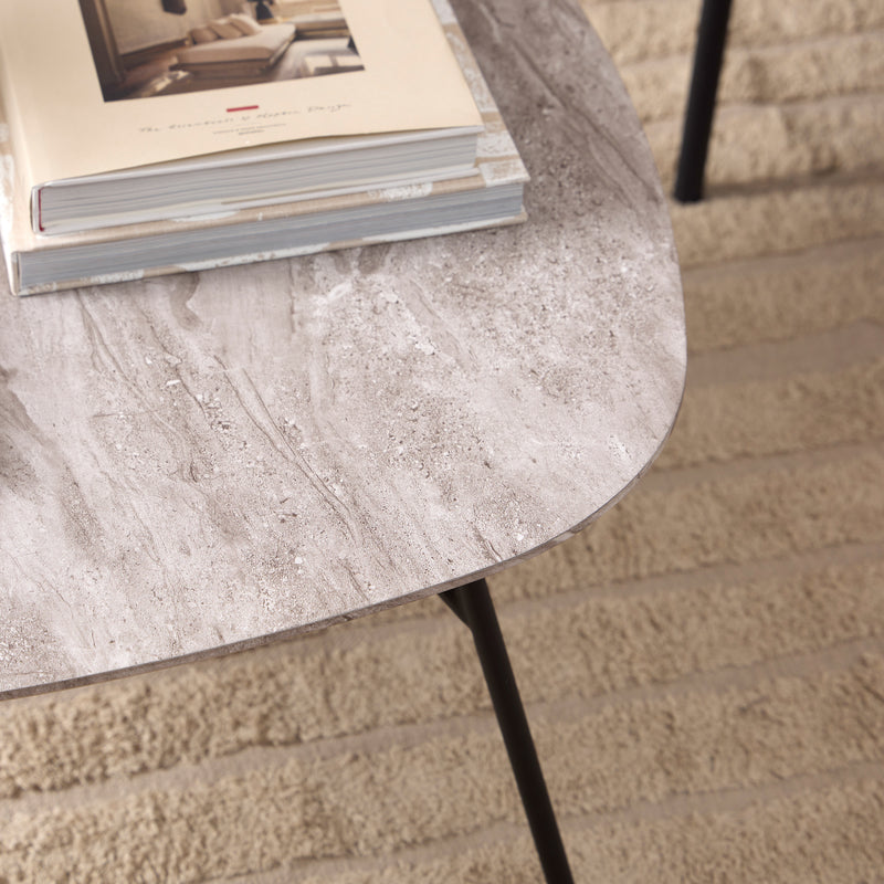 Caracas Coffee Table with Grey Marble Effect – image 4