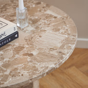 Naxos Round Coffee Table in Brown Marble – image 5