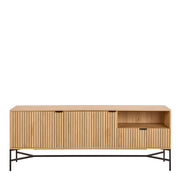 Jaipur Sideboard With 2 Doors and 2 Shelves in Oak – image 2