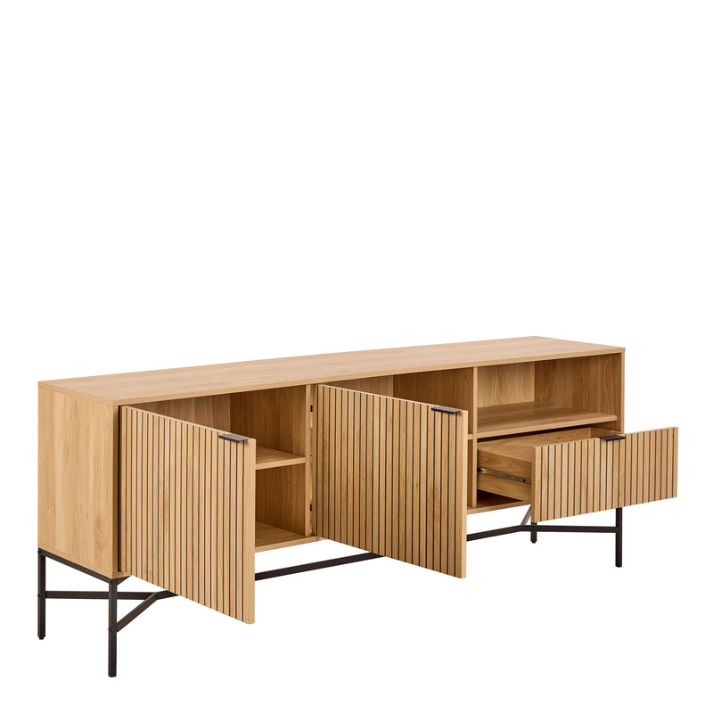 Jaipur Sideboard With 2 Doors and 2 Shelves in Oak – image 3