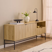 Jaipur Sideboard With 2 Doors and 2 Shelves in Oak – image 5
