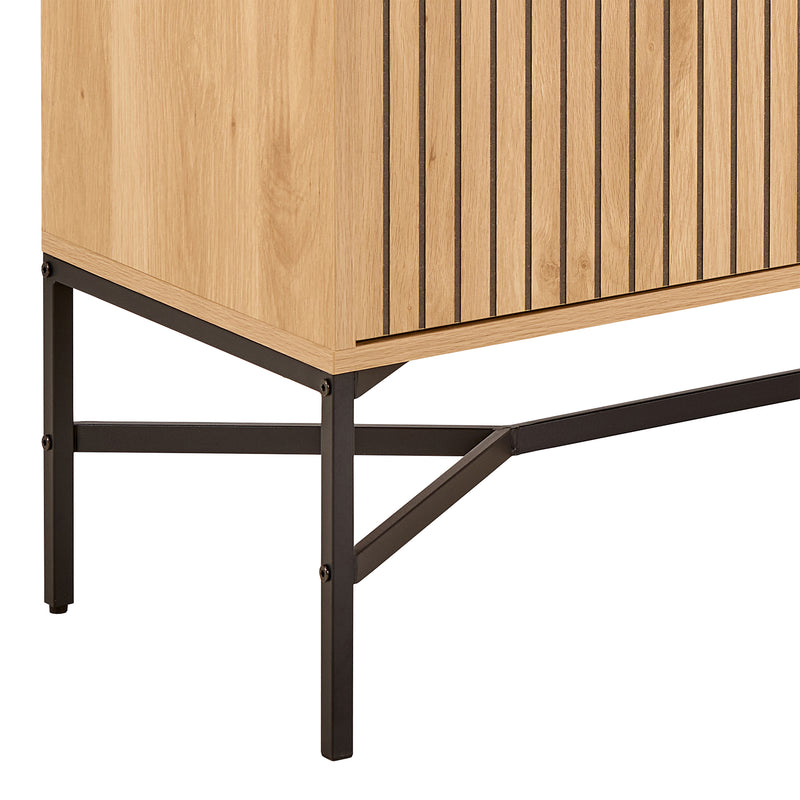 Jaipur Sideboard With 2 Doors and 2 Shelves in Oak – image 7