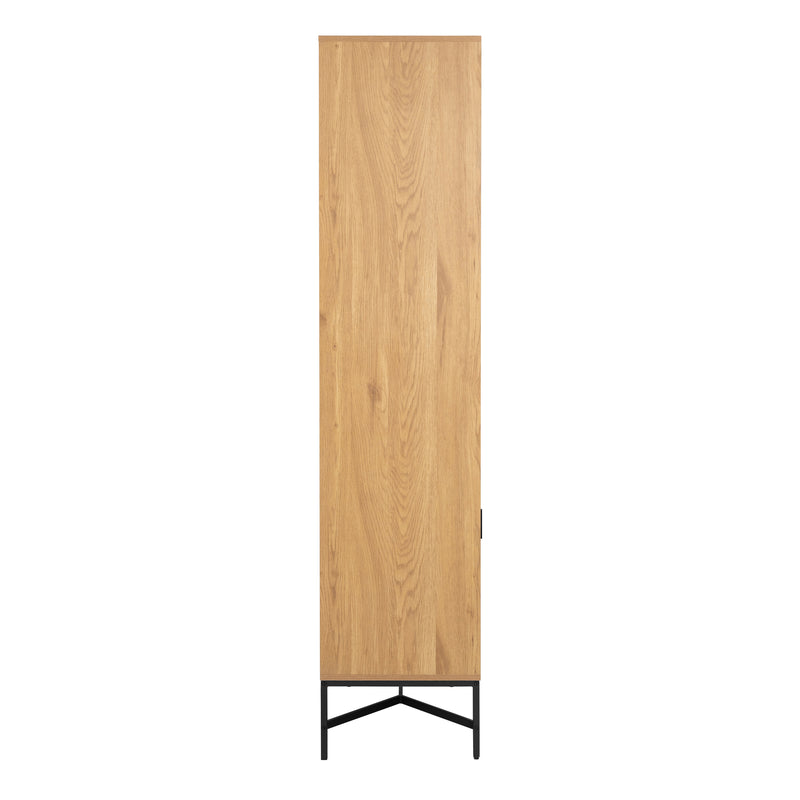 Jaipur Display Cabinet With 4 doors and 6 Shelves in Wild Oak – image 3