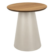Soli Round Coffee Table in Oak/Grey 45x48cm – image 1