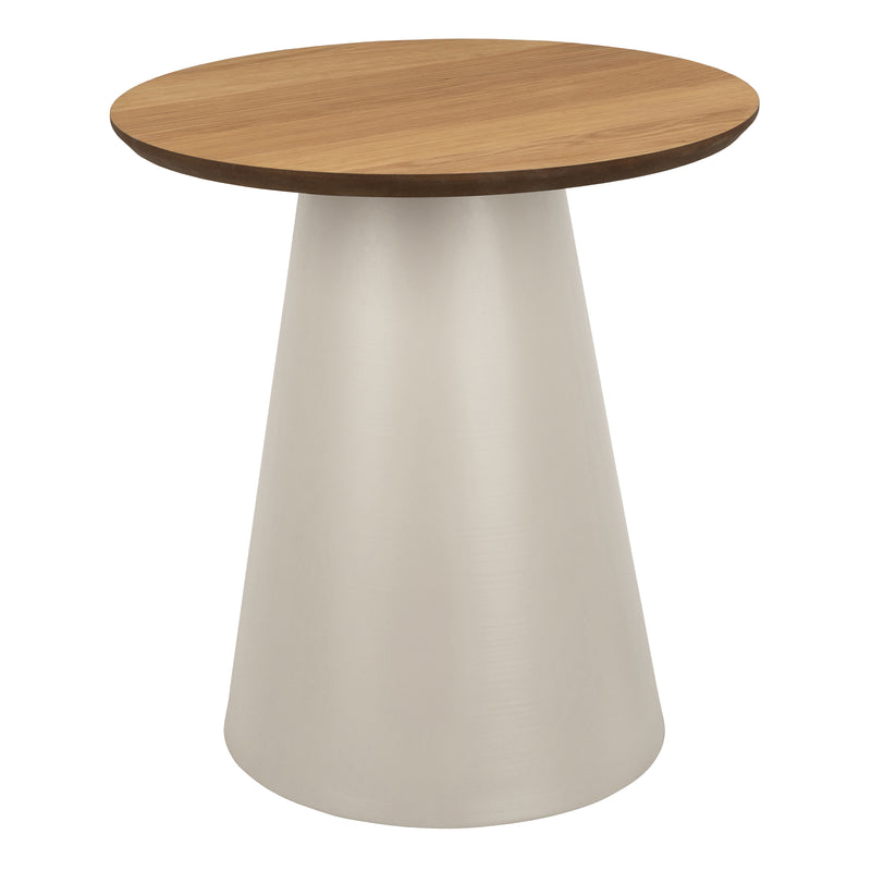 Soli Round Coffee Table in Oak/Grey 45x48cm – image 1