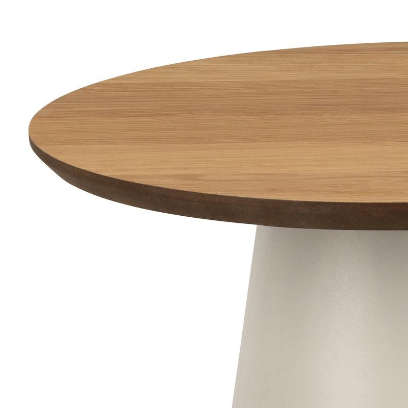 Soli Round Coffee Table in Oak/Grey 45x48cm – image 4
