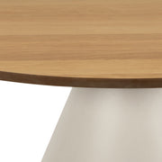 Soli Round Coffee Table in Oak/Grey 85x40cm – image 4