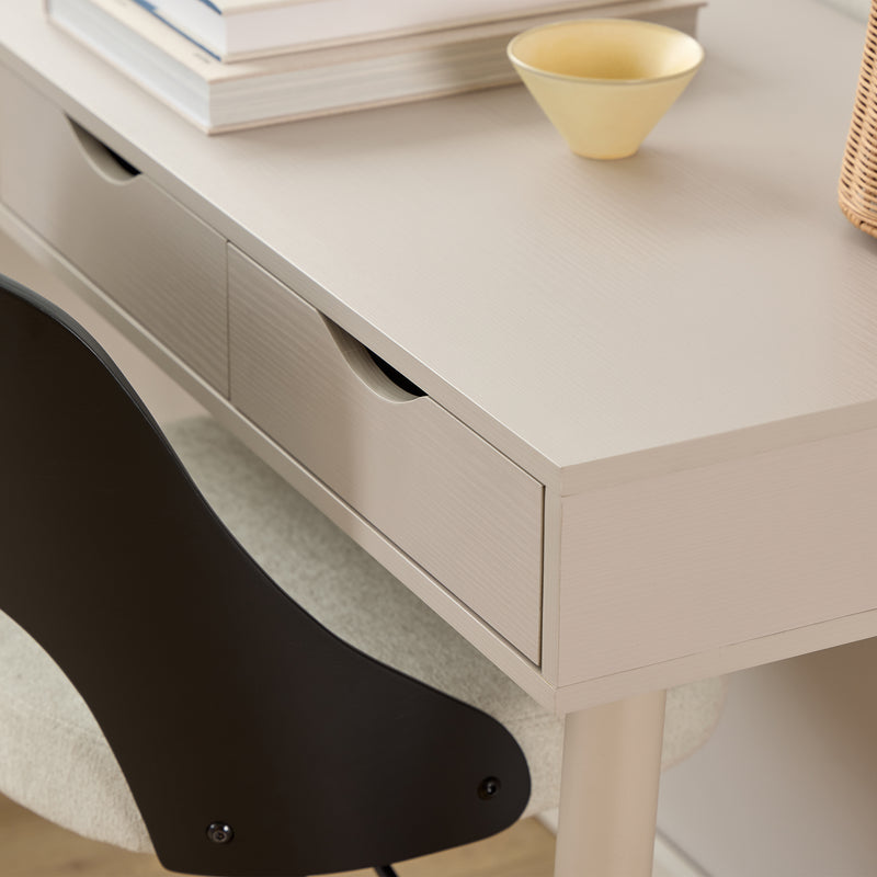 Neptun Office Desk with 3 Drawers in Grey – image 8