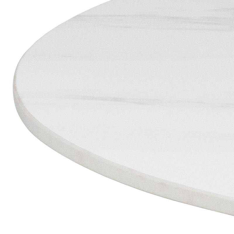 Malta Ceramic Round Bar Table – White – image 6