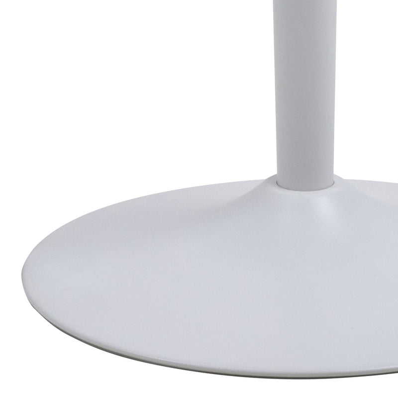 Malta Ceramic Round Bar Table – White – image 7