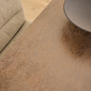 Heaven Dining Table with Ceramic Rusty Brown Top 135cm Included 4 Dean Beige Swivel Dining Chair – image 4