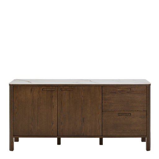 Southampton Sideboard With 2 Doors 2 Drawers and 2 Shelves in Cream Ceramic – image 2