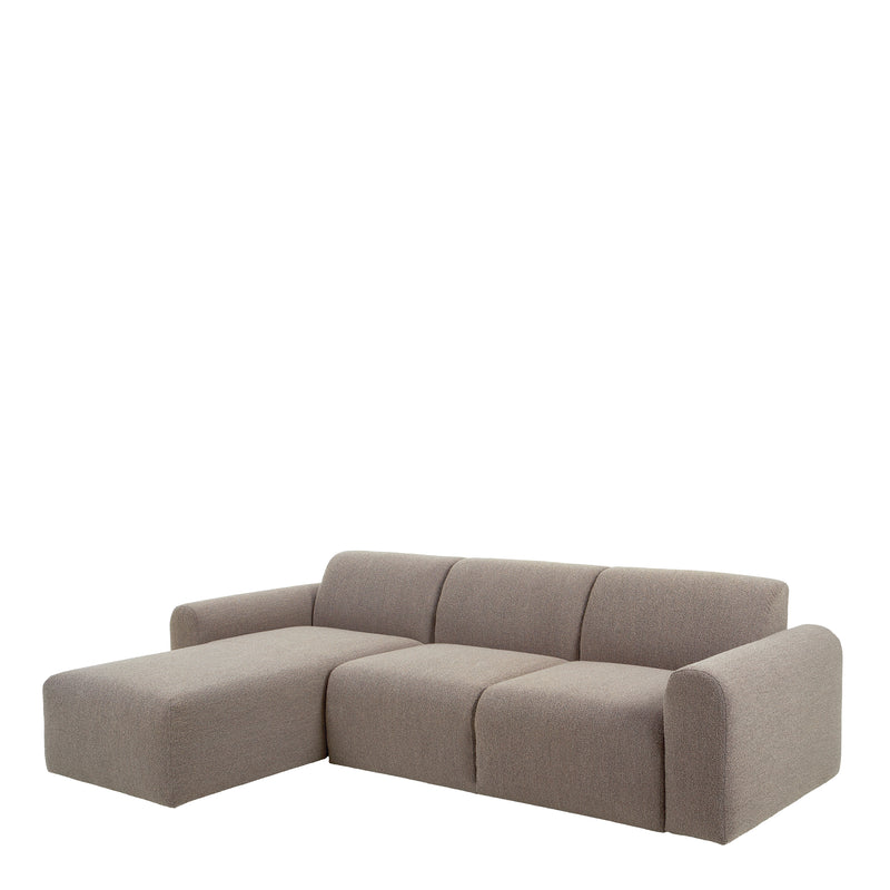 Midfield 2-Seater Chaiselongue Sofa LHF (Reversible Module) in Cona Boucle 1 Fabric, Base – Left-Hand – image 1