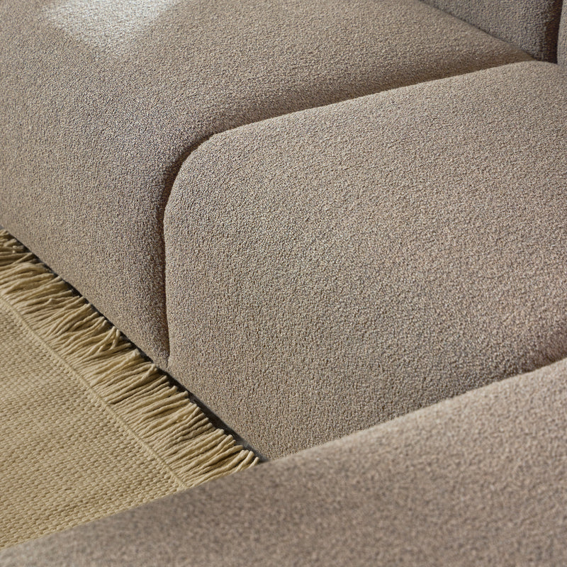 Midfield 2-Seater Chaiselongue Sofa LHF (Reversible Module) in Cona Boucle 1 Fabric, Base – Right-Hand – image 10