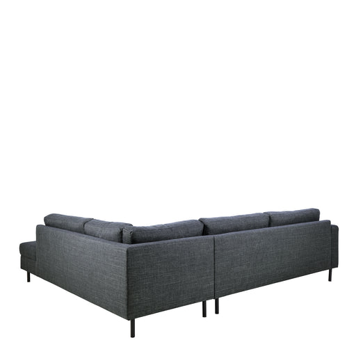 Omaha Corner Sofa With Open End RHF, Dark 19 Fabric, Base Steel – Grey – image 2