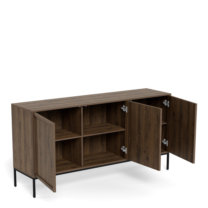 Palmdale Sideboard with 3 Doors in Smoked Oak – image 6