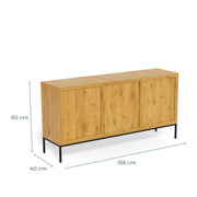 Palmdale Sideboard with 3 Doors in Wild Oak – image 13