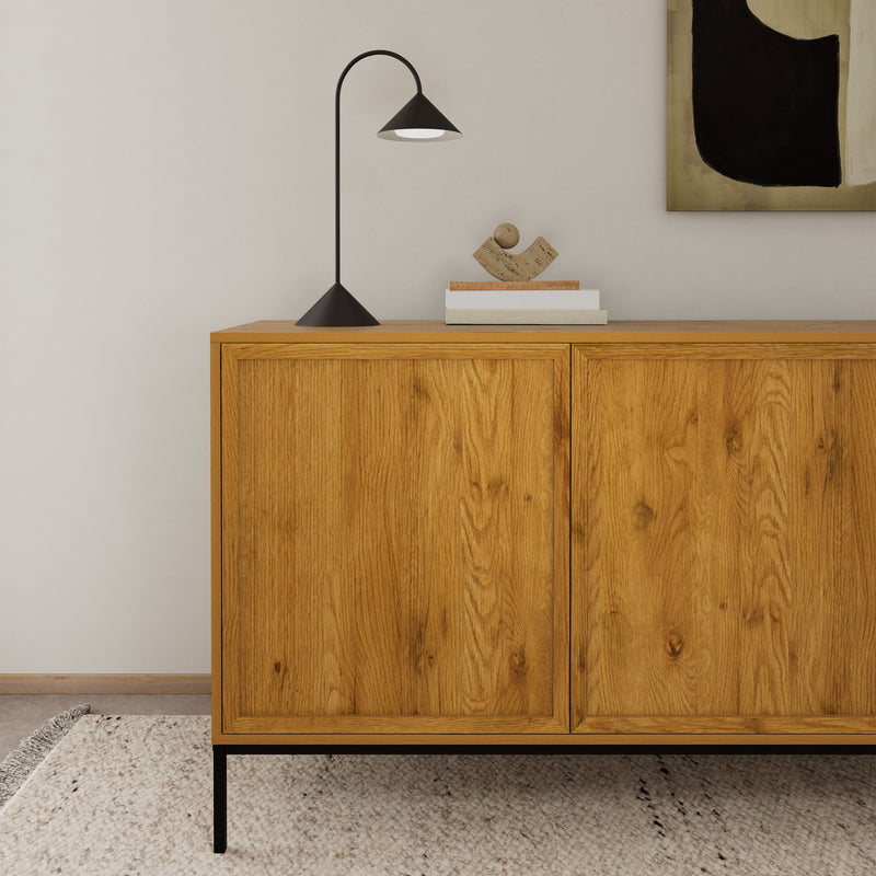 Palmdale Sideboard with 3 Doors in Wild Oak – image 8